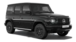 Mercedes-Benz G-Class in profile, emphasising its iconic boxy design and rugged luxury appeal.