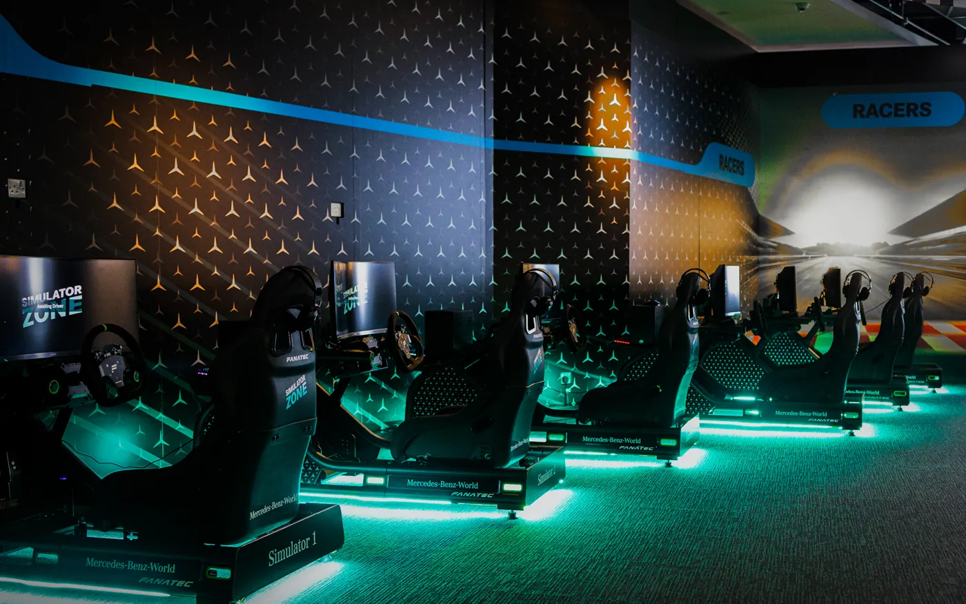 Simulator Zone at Mercedes-Benz World