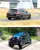 Two black Mercedes-Benz vehicles in action — the top shows a sporty estate car taking a corner on a track, and the bottom shows a G-Class SUV navigating an off-road trail.