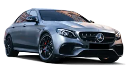 A sleek Mercedes-AMG E 63-s Saloon car with a white background.